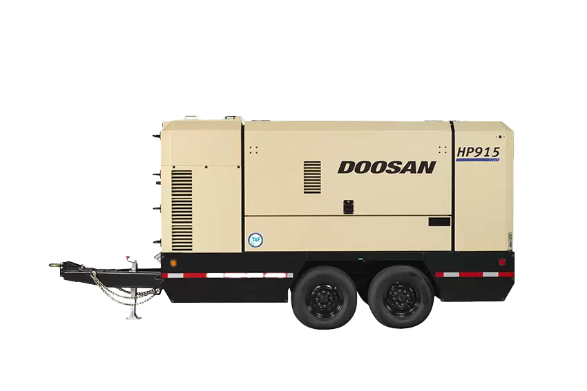 Doosan HP915WCU 305 horsepower diesel air compressor engineered for high-volume, high-pressure industrial use.
