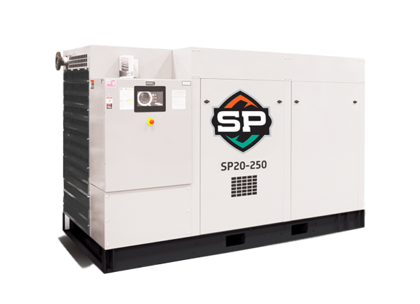 Sullivan-Palatek SP20-250 electric rotary screw air compressor built for industrial-grade, continuous-duty performance.