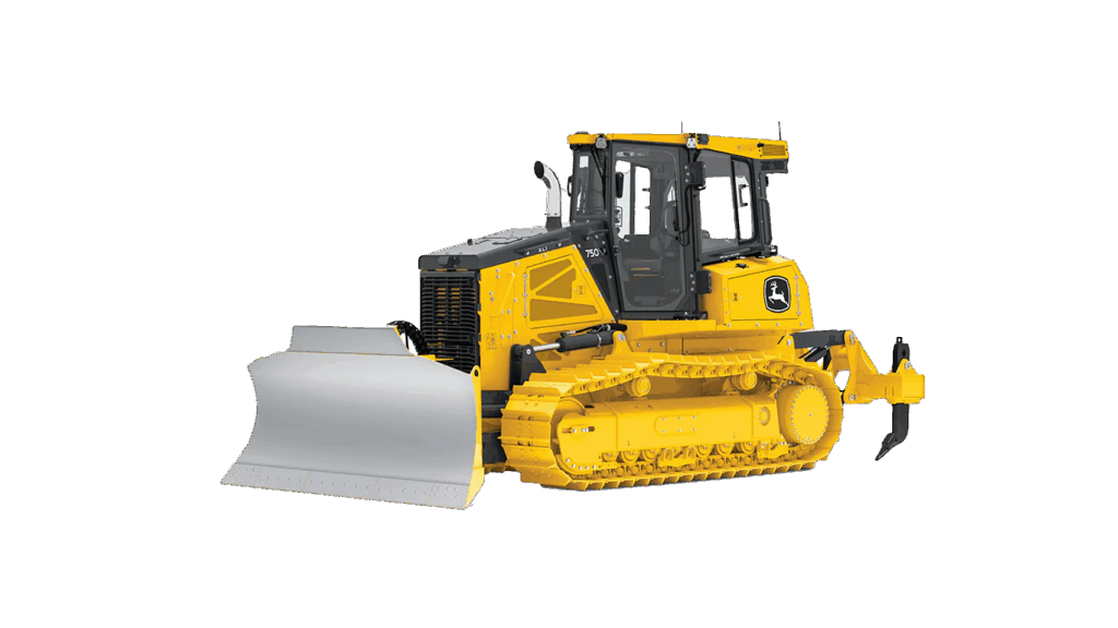 John Deere 750 P-Tier Dozer with 13-foot blade and rugged undercarriage, ideal for grading and heavy earthmoving.
